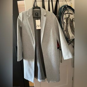 Zara gray long coat